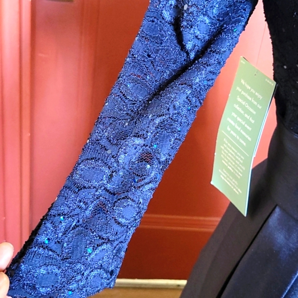 JH BLUE EVENING GOWN SIZE 6 - Picture 12 of 15